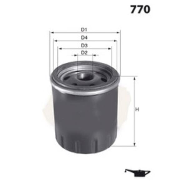 ELH4367 FILTRE A HUILE VL