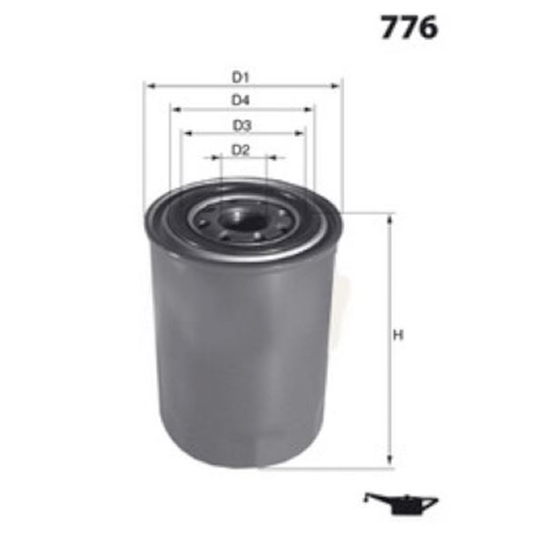 ELH4308 FILTRE A HUILE VL