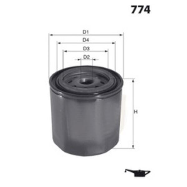 ELH4239 FILTRE A HUILE VL