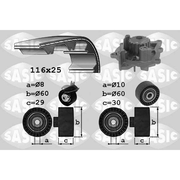 3900038 KIT DIST. POMPE A EAU