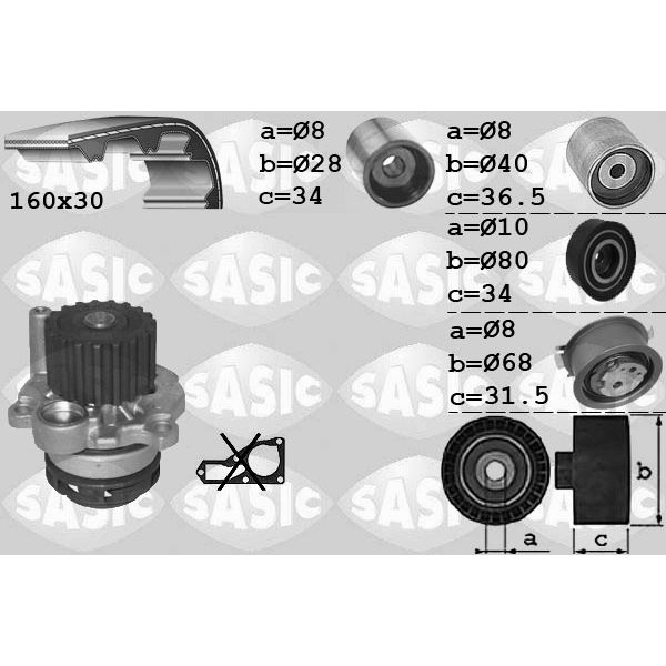 3906082 KIT DIST. POMPE A EAU