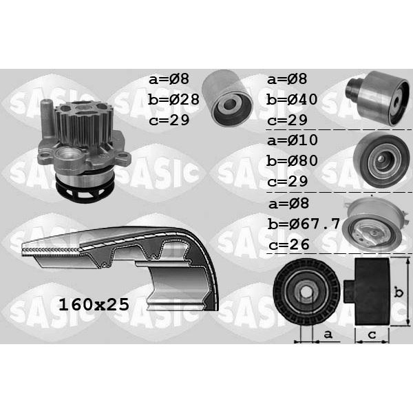 3906078 KIT DIST. POMPE A EAU