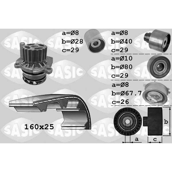 3906077 KIT DIST. POMPE A EAU