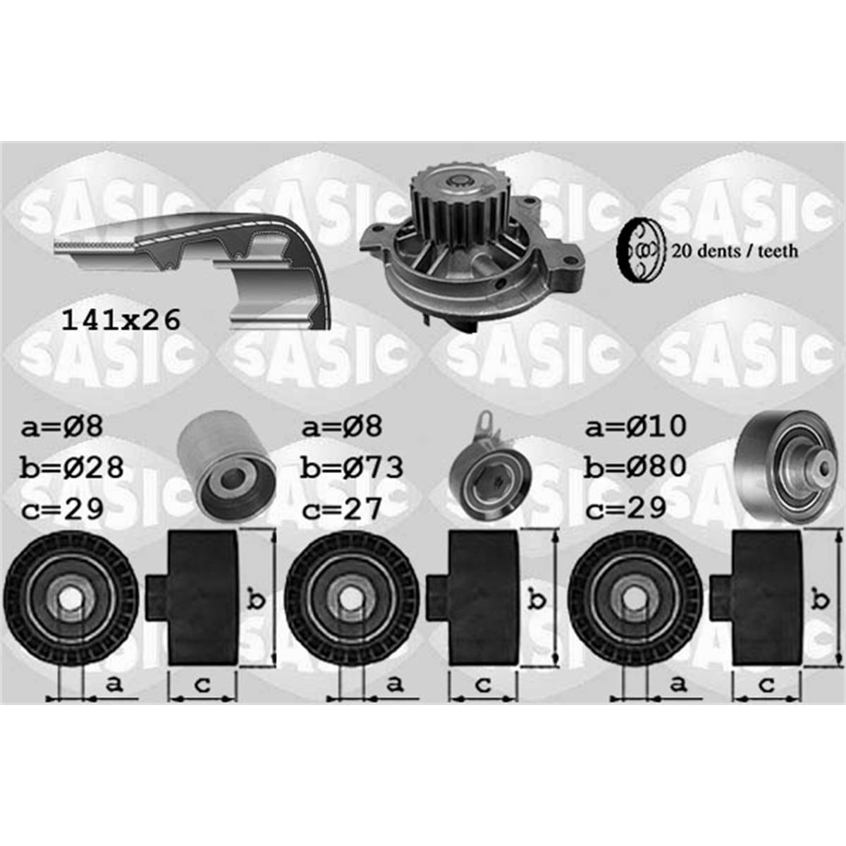 3906059 Kit Dist. Pompe A Eau