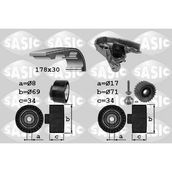 3906030 KIT DIST. POMPE A EAU