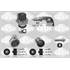 3906010 KIT DIST. POMPE A EAU