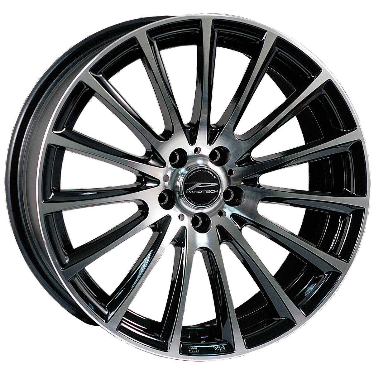 Jante Aluminium Parotech 16 Pouces Black Poli Brillant