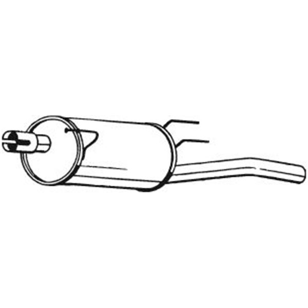 1 silencieux d'échappement arrière Bosal 185637