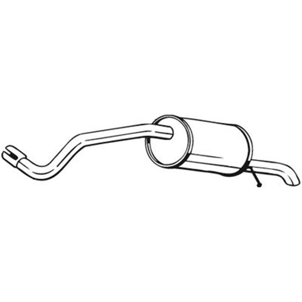 1 silencieux d'échappement arrière Bosal 227019