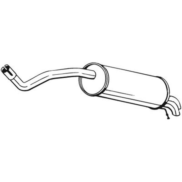 1 silencieux d'échappement arrière Bosal 227021