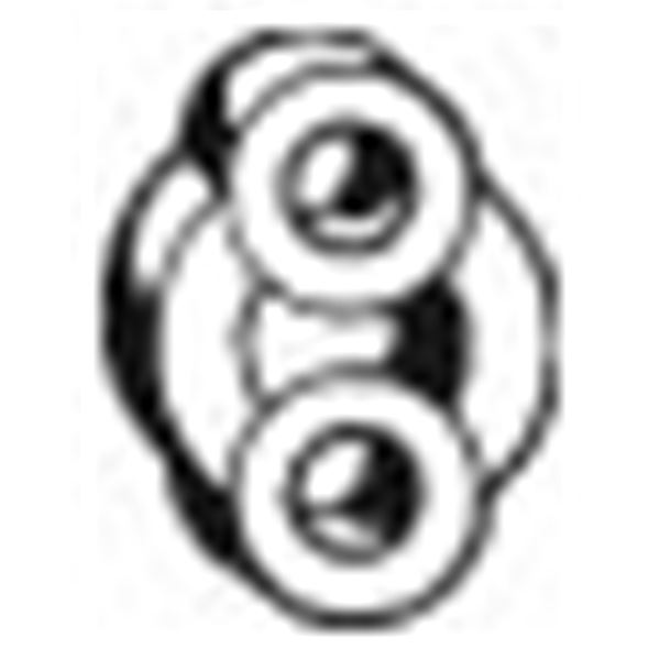 1 silentbloc d'échappement Bosal 255335