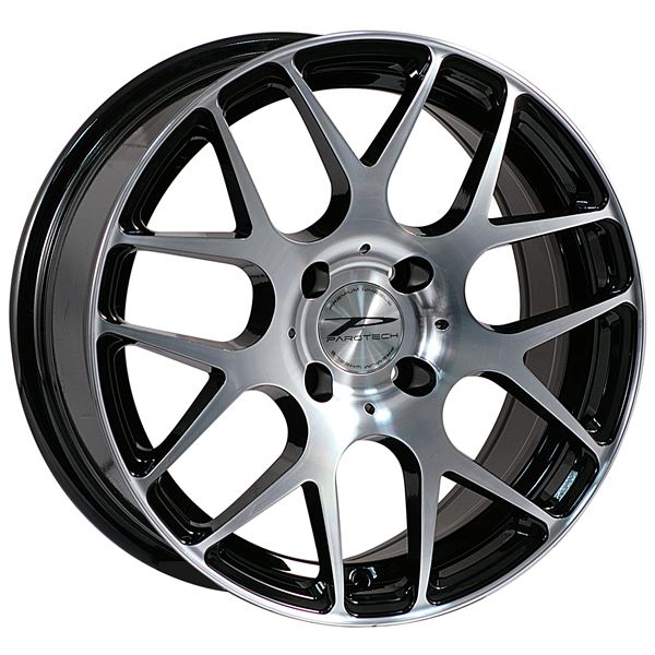 Jante aluminium Parotech 15 pouces Black Poli Brillant