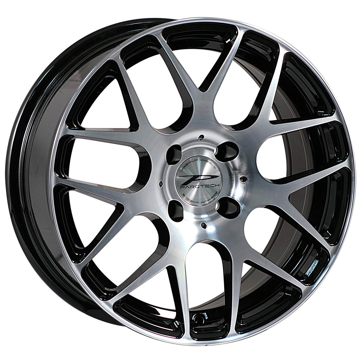 Jante Aluminium Parotech 17 Pouces Black Poli Brillant