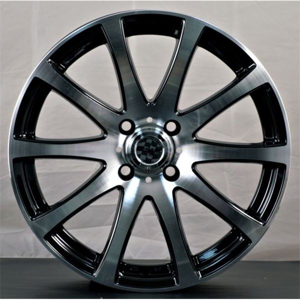 Jante aluminium Cesam 14 pouces Black Poli Brillant