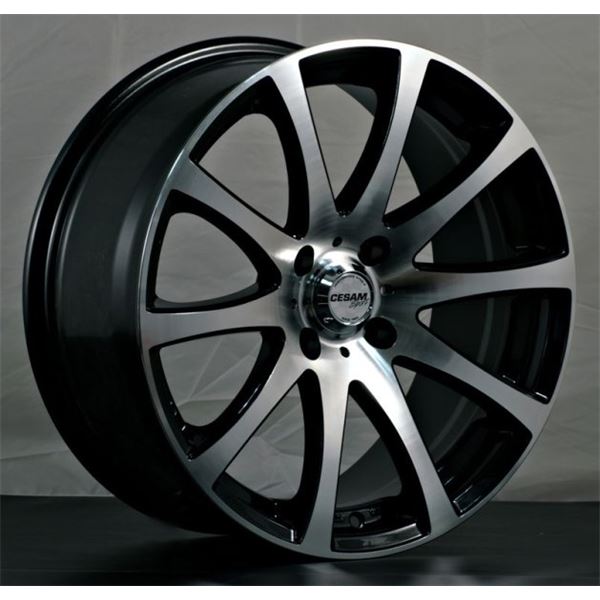 Jante aluminium Cesam 14 pouces Black Poli Brillant
