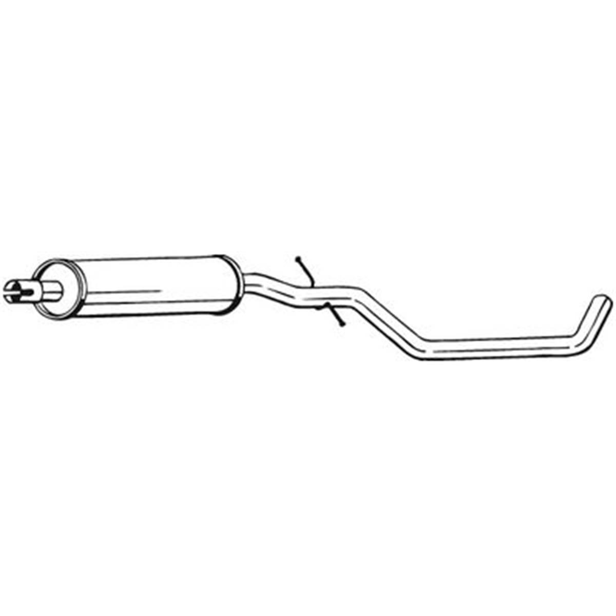Silencieux D'échappement Intermédiaire Bosal 281641