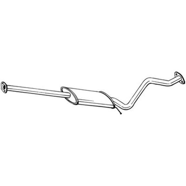 1 silencieux d'échappement intermédiaire Bosal 285357