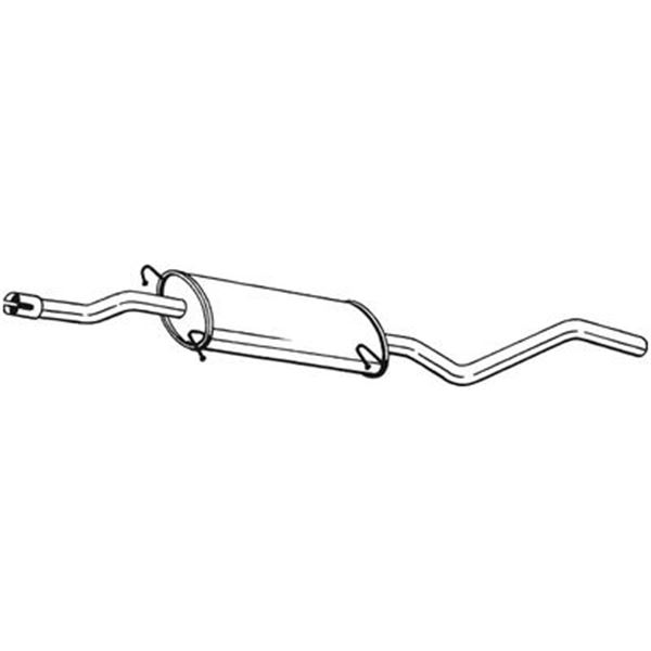 1 silencieux d'échappement intermédiaire Bosal 287433