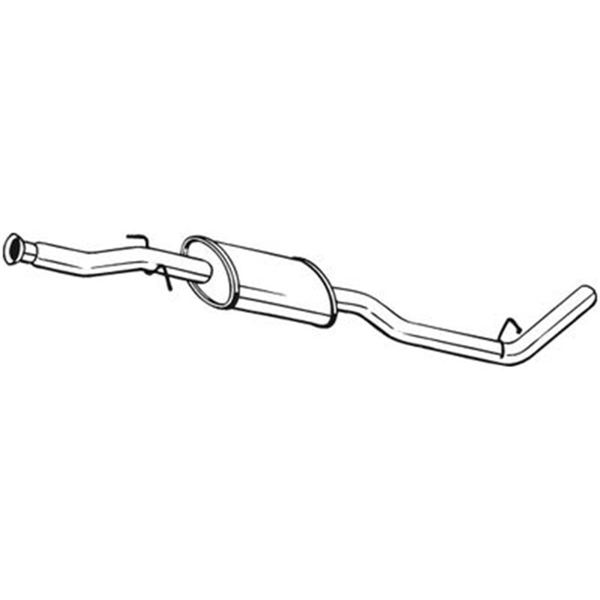 Silencieux D'échappement Intermédiaire Bosal 279415