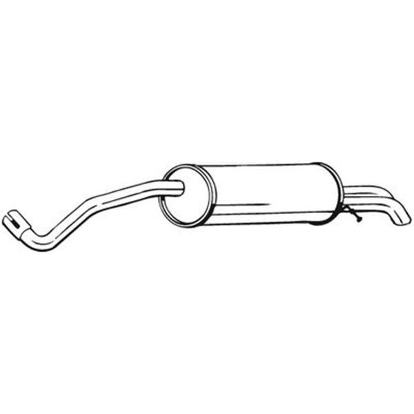 1 silencieux d'échappement arrière Bosal 279299