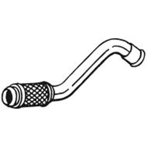 1 tuyau d'échappement Bosal 750055