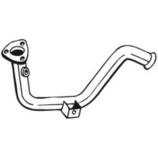 1 tuyau d'échappement Bosal 753339