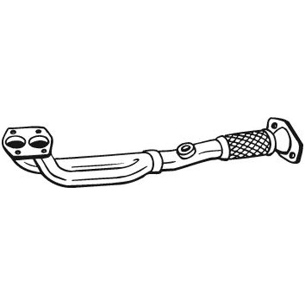 1 tuyau d'échappement Bosal 750067