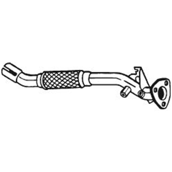 1 tuyau d'échappement Bosal 710041