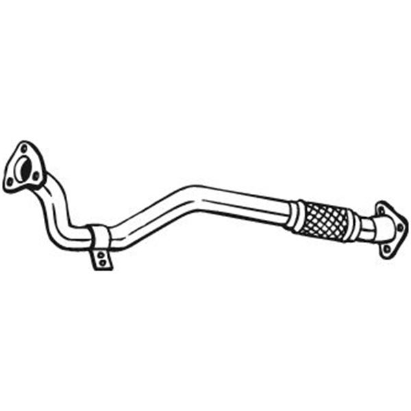 1 tuyau d'échappement Bosal 741041