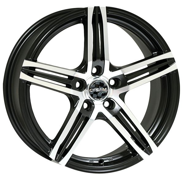 Jante aluminium Cesam 17 pouces Black Poli Brillant