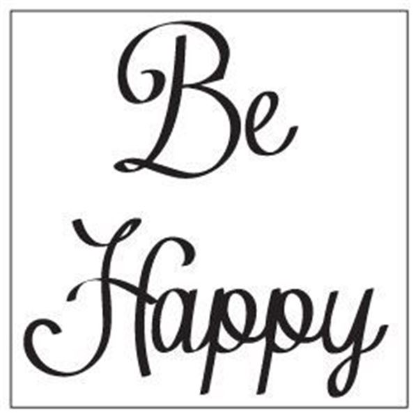 Adhésif Zoe Blabla Be happy noir Cadox