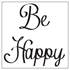 Adhésif Zoe Blabla Be happy noir Cadox