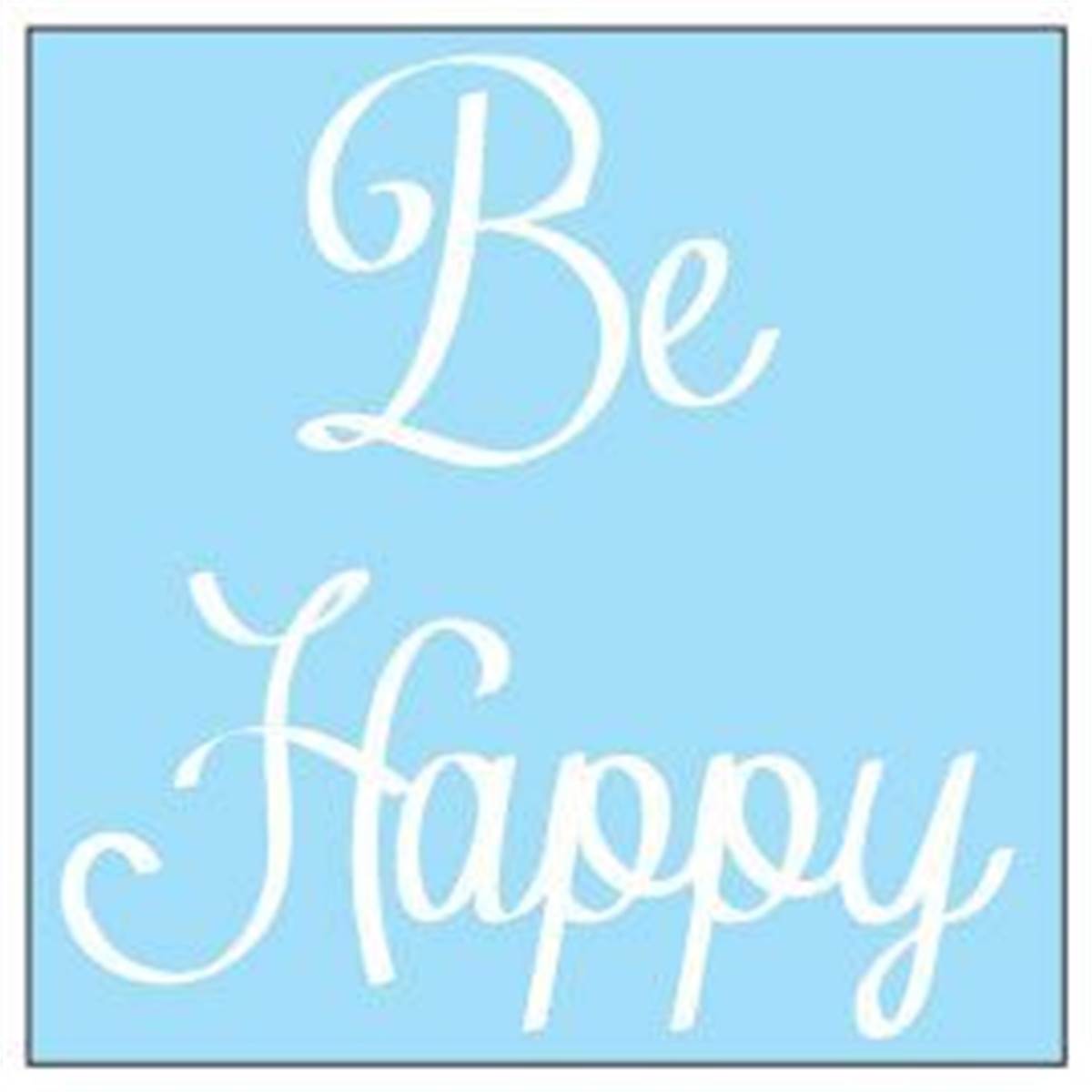 Adhésif Zoe Blabla Be Happy Blanc Cadox
