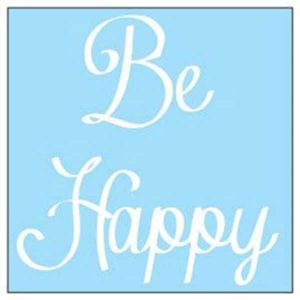 Adhésif Zoe Blabla Be happy blanc Cadox