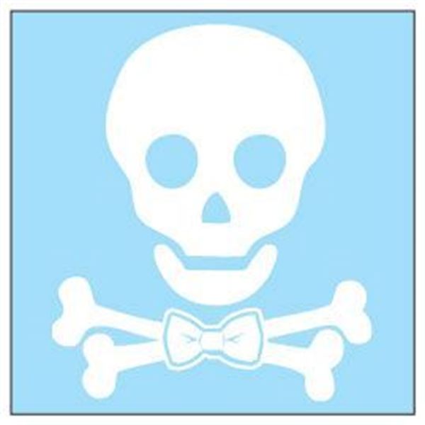 Adhésif Cadox Zoe Boy Friends Tête de Mort Man blanc