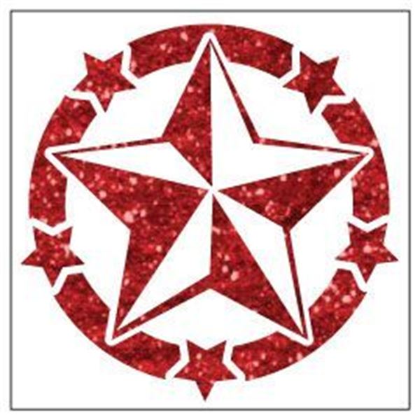Adhésif Cadox Zoe Bling Bling étoile paillettes rose