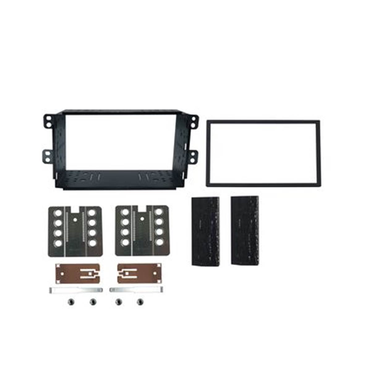 Support Décor Double Din (noir) Autoradio Spécial Chevrolet Nubira