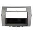 Support decor autradio vide poche argent pour TOYOTA COROLLA VERSO 05>
