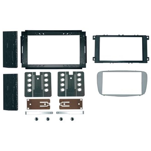 Support Décor double DIN (argent) Autoradio spécial FORD 2008>