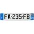 Plaque immatriculation alu Premium 520 x 110 mm département 95