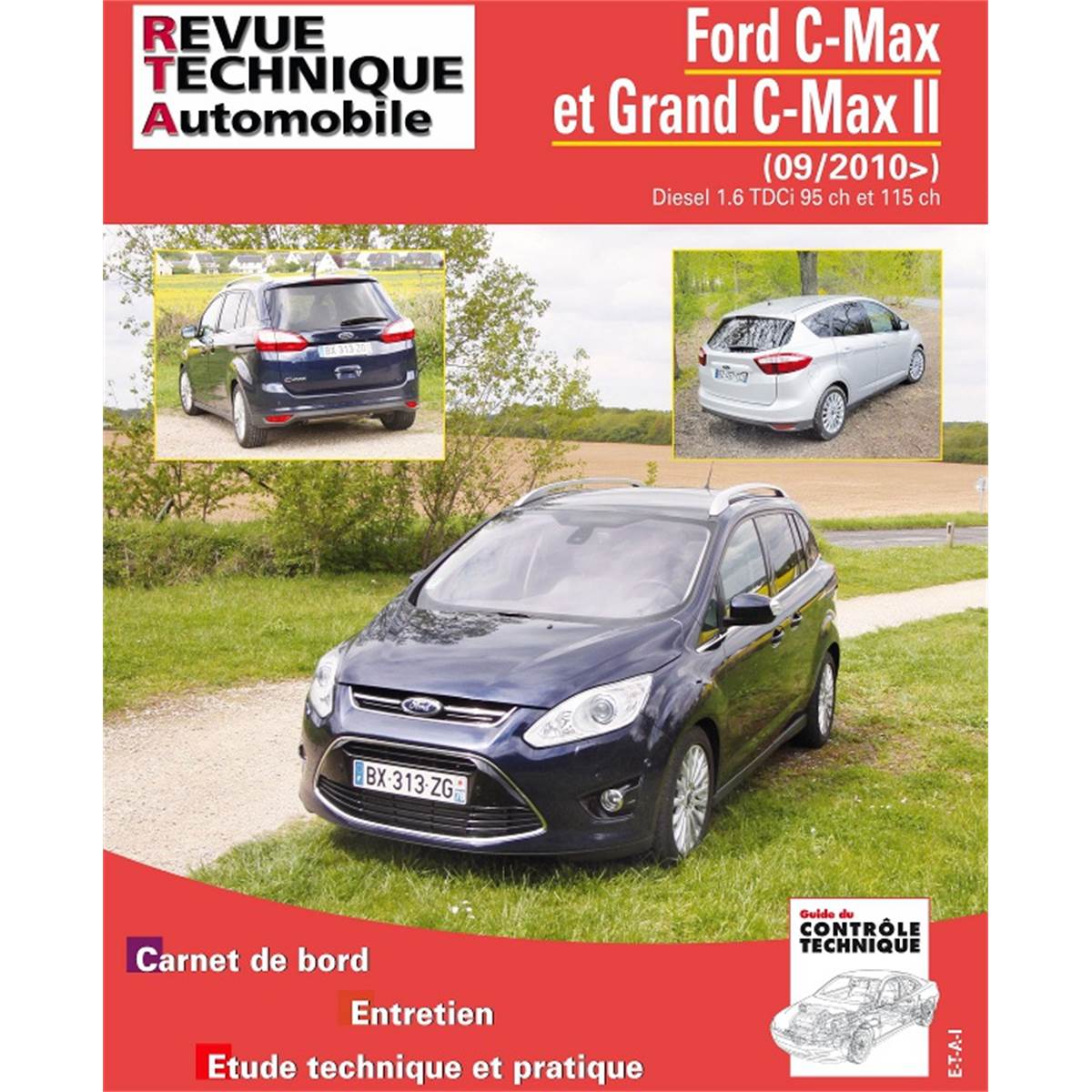 Revue Technique Automobile Pour Ford Cmax Ii 1,6 Tdci 95/115 Ch Depuis 09/2010