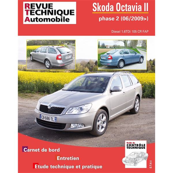 Pour Skoda Octavia II phase 2, 1,6 TDI 105 CR depuis 06/2009