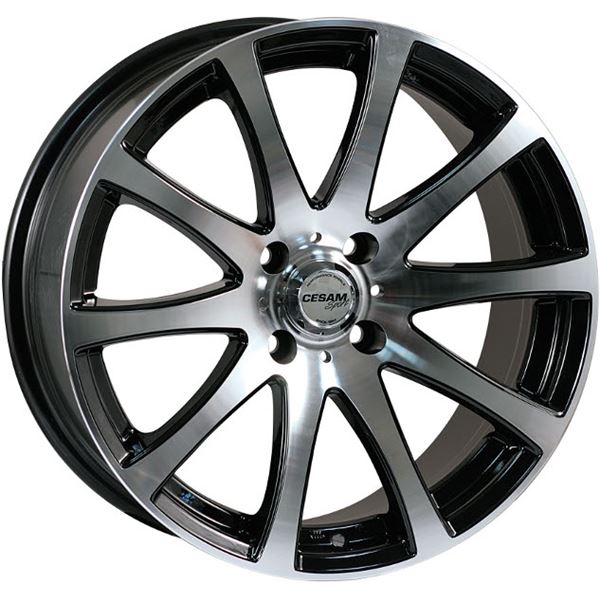 Jante aluminium Cesam 16 pouces Black Poli Brillant