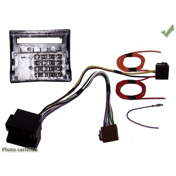 Faisceau autoradio pour OPEL / SEAT / SKODA / VOLKSAWAGEN / AUDI