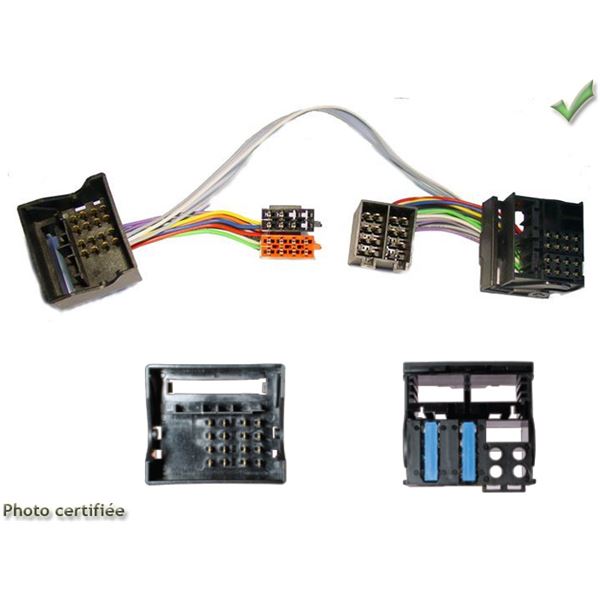 Faisceau d'adaptation kit mains-libres pour BMW 2001> LAND ROVER MINI PORSCHE sans Bose