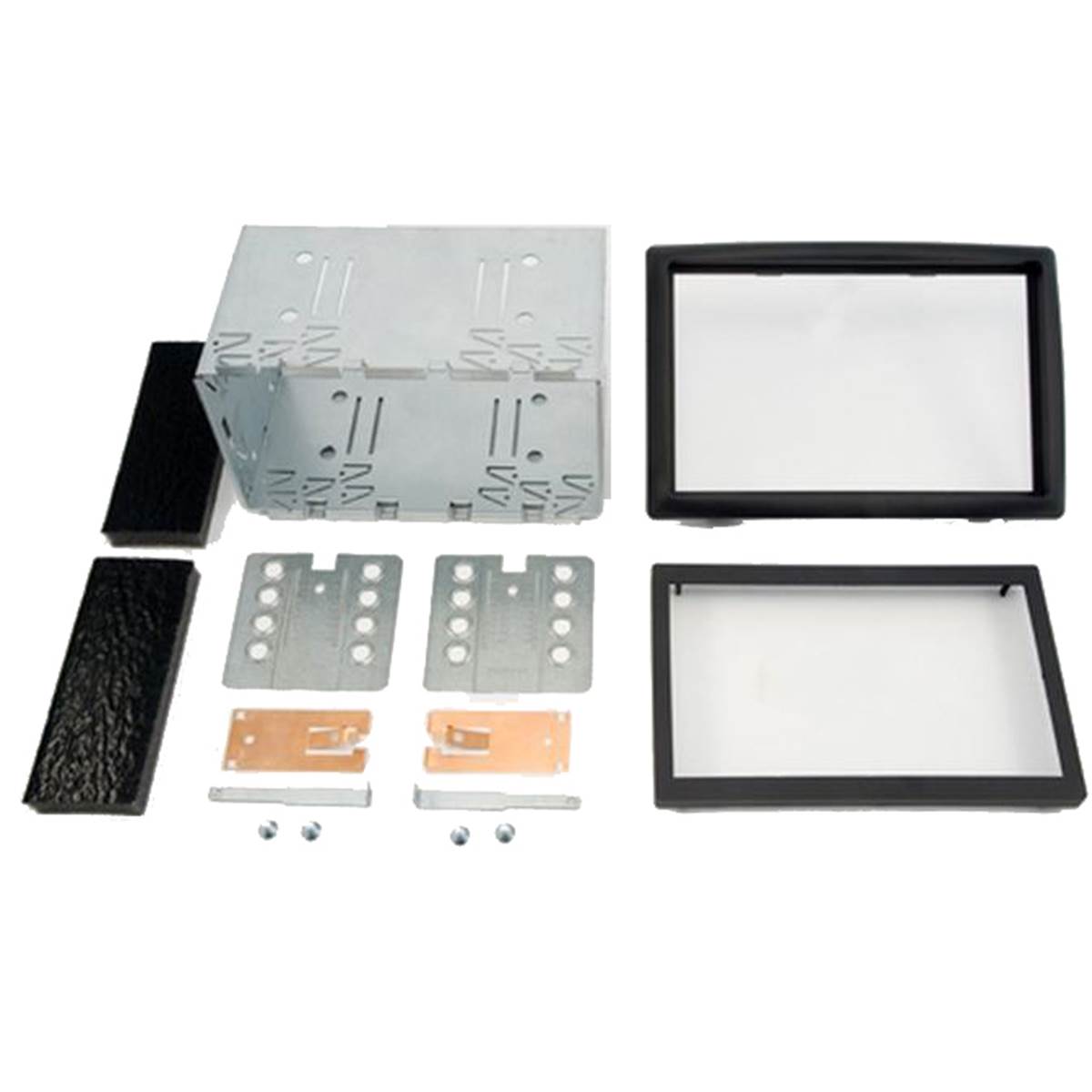 Kit installation 2 DIN pour Renault Megane2 2003>11/2007 Noir P