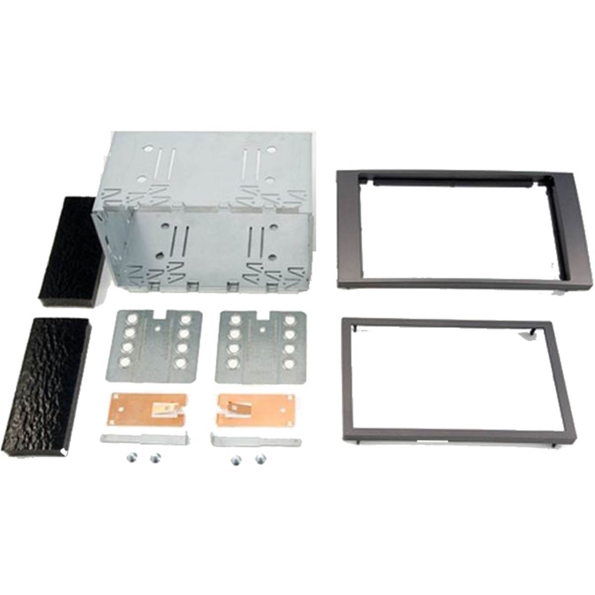 Kit D'intégration Autoradio 2din Pour Ford Cmax Fiesta Focus Fusion Galaxy Transit Smax Noir