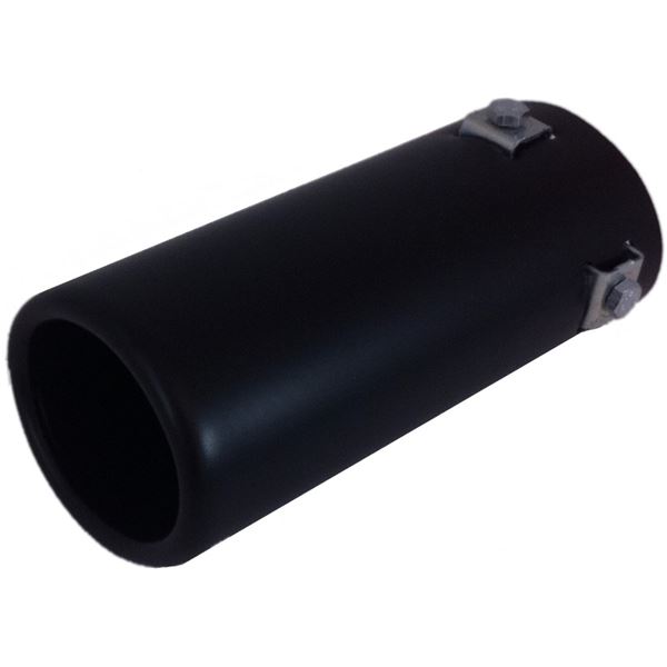 Embout d'échappement noir oval Epoxy 75 x 55 mm