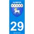 2 Stickers voiture Quimper 29