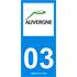 2 Stickers voiture Auvergne 03
